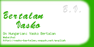 bertalan vasko business card
